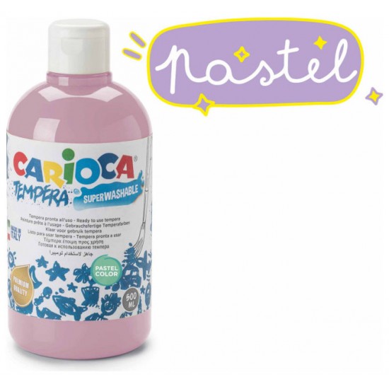 CARIOCA ΤΕΜΠΕΡΑ PASTEL ΡΟΖ 500ml
